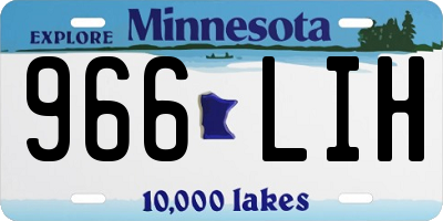 MN license plate 966LIH