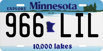 MN license plate 966LIL
