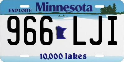 MN license plate 966LJI