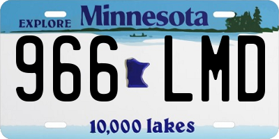 MN license plate 966LMD