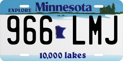 MN license plate 966LMJ