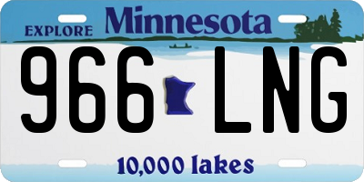 MN license plate 966LNG