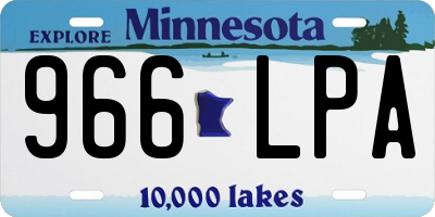 MN license plate 966LPA