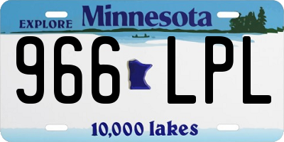 MN license plate 966LPL