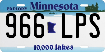 MN license plate 966LPS