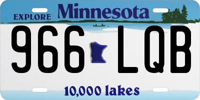 MN license plate 966LQB