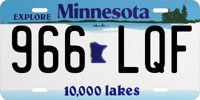 MN license plate 966LQF