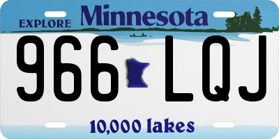 MN license plate 966LQJ