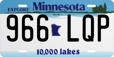 MN license plate 966LQP