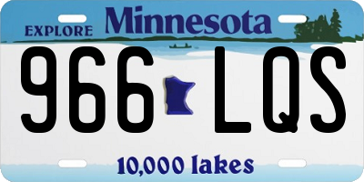 MN license plate 966LQS