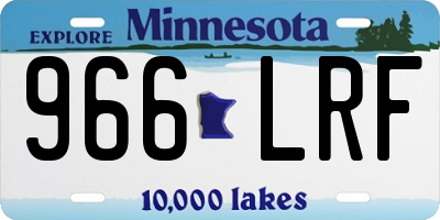 MN license plate 966LRF