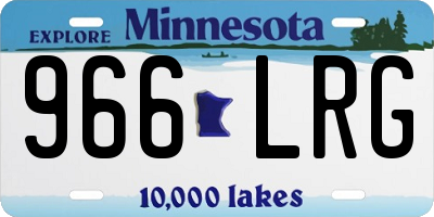 MN license plate 966LRG