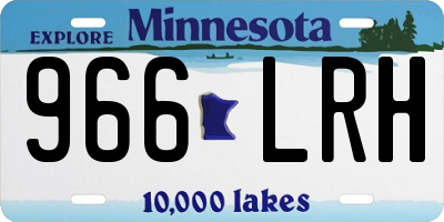 MN license plate 966LRH