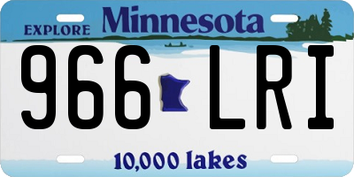 MN license plate 966LRI