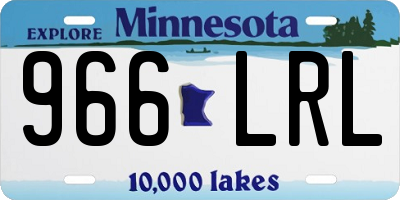 MN license plate 966LRL