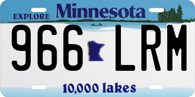 MN license plate 966LRM