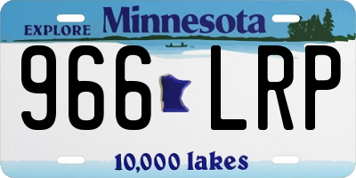 MN license plate 966LRP