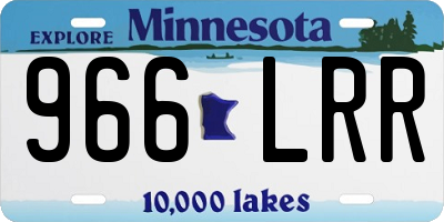 MN license plate 966LRR