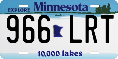 MN license plate 966LRT