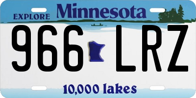 MN license plate 966LRZ