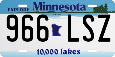 MN license plate 966LSZ