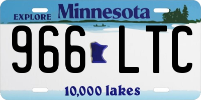 MN license plate 966LTC