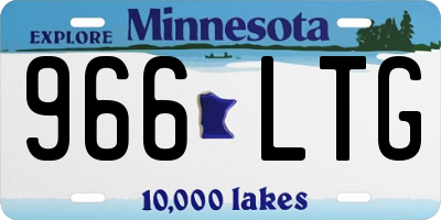 MN license plate 966LTG