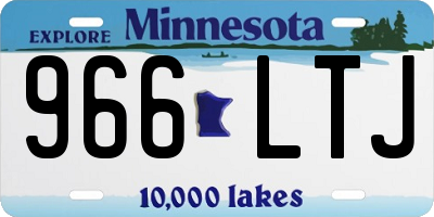 MN license plate 966LTJ
