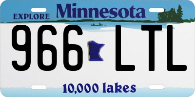 MN license plate 966LTL