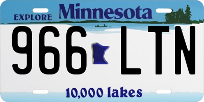 MN license plate 966LTN