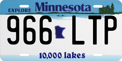 MN license plate 966LTP