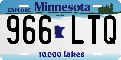 MN license plate 966LTQ
