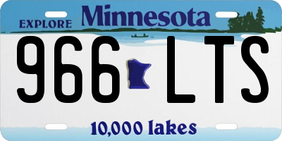 MN license plate 966LTS