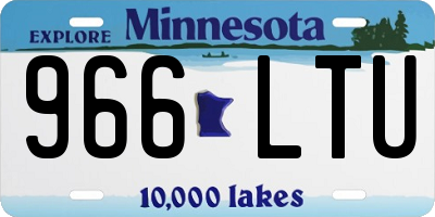 MN license plate 966LTU