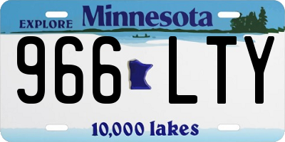 MN license plate 966LTY