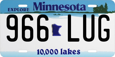 MN license plate 966LUG
