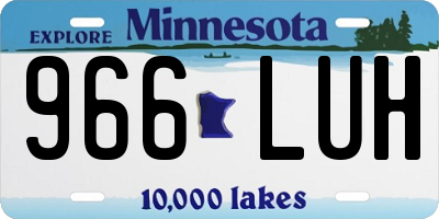 MN license plate 966LUH
