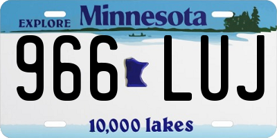 MN license plate 966LUJ