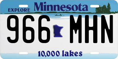 MN license plate 966MHN