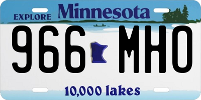 MN license plate 966MHO