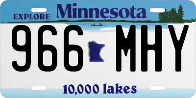 MN license plate 966MHY