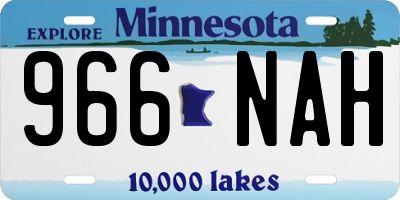 MN license plate 966NAH