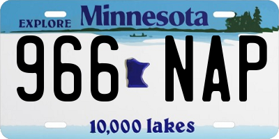 MN license plate 966NAP