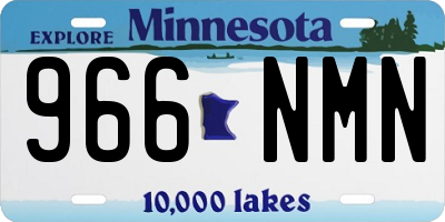 MN license plate 966NMN