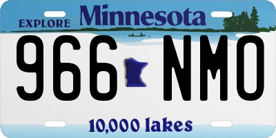 MN license plate 966NMO