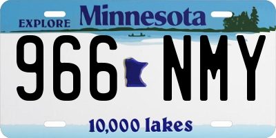 MN license plate 966NMY