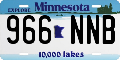 MN license plate 966NNB