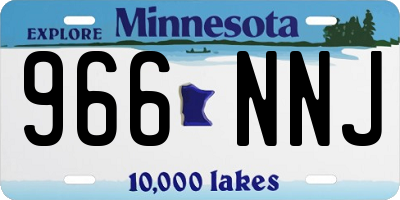 MN license plate 966NNJ
