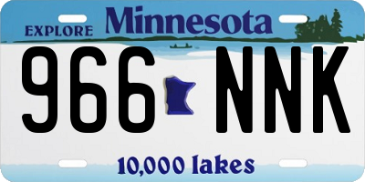 MN license plate 966NNK