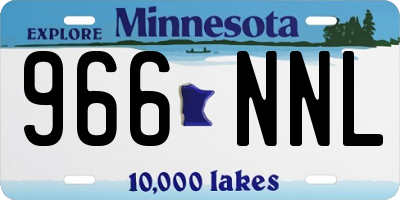 MN license plate 966NNL